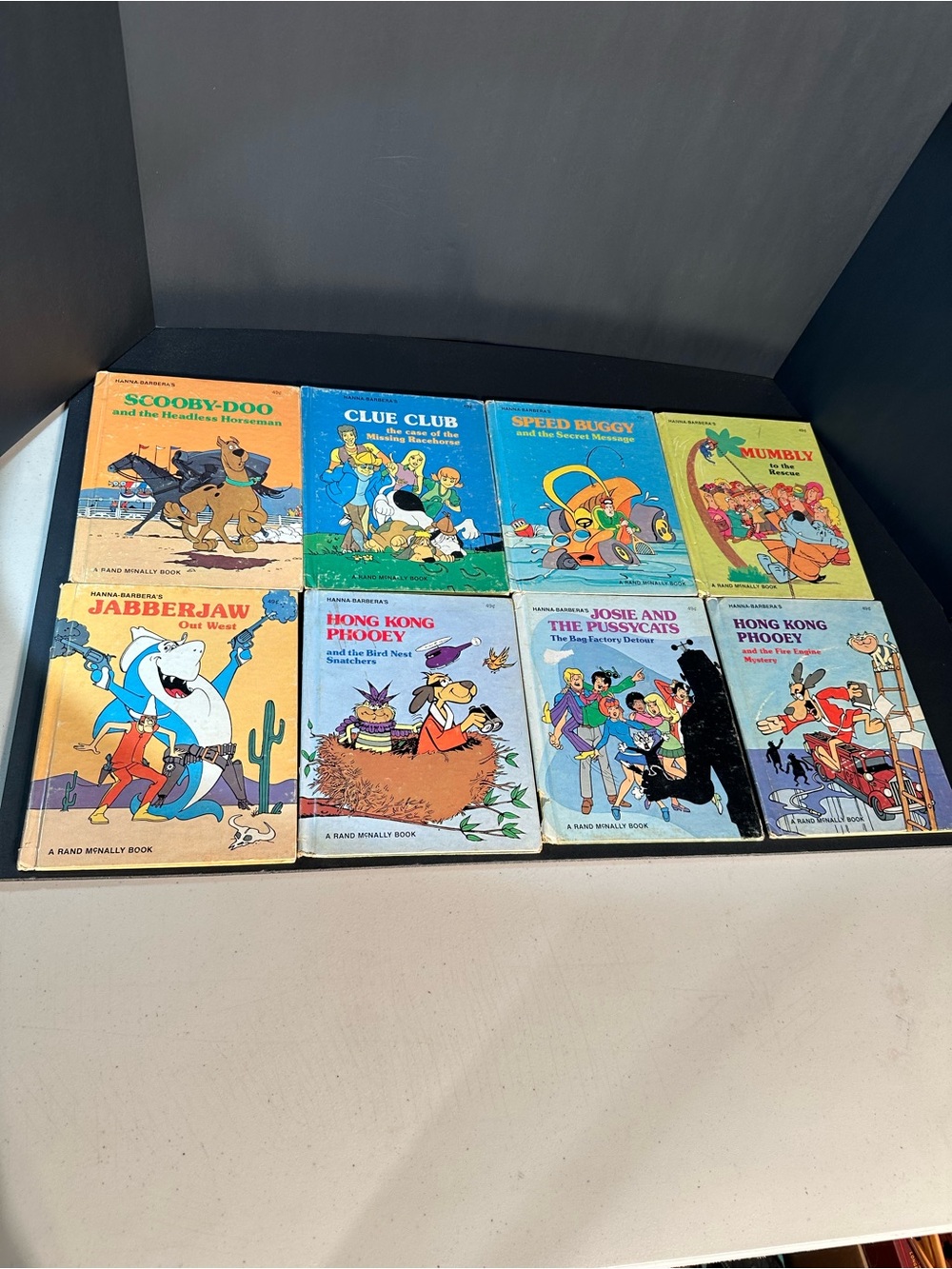 Vintage Lot Of 8 Various Hanna Barbera 1970s Children's Hardback Books